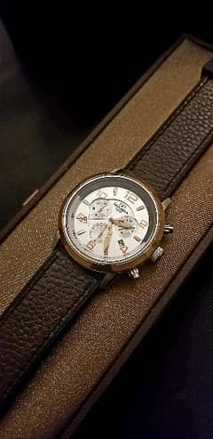 Swiss made Nivada Leather strap watch