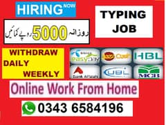 TYPING JOB. . . . STYDENTS CAN APPLY