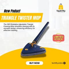 Triangle twister mop/360 adjustable mop for cleaning and scrubbing