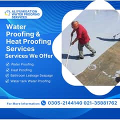 Waterproofing Heatproofing Bathroom Leakage Seepage repair in karachi