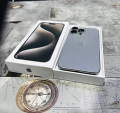 Iphone 15 pro max 256Gb natural titanium|Non pta both Sim not used