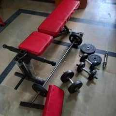 multiple bench plates rod