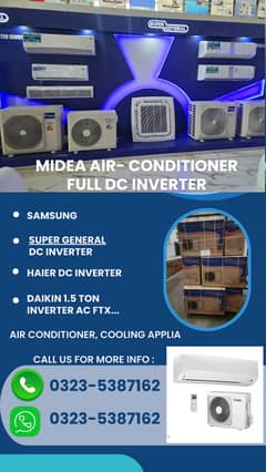 1.5 Ton Full Dc Inverter Heat and Cool Midea Samsung Haier Conditioner