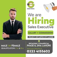 We are Hiring Staff For Real Estate Company