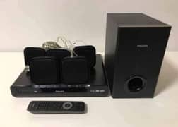 Philips 5.1 home theater speakers and sub woofer