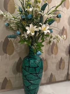 Teal colour Vase