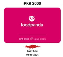 foodpanda Online Giftcard RS:2000