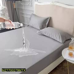 cotton plain double bed mattress cover
