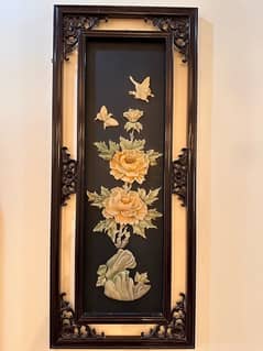 floral stone artwork frame