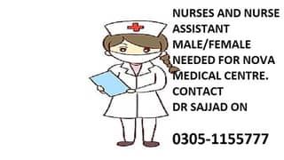 Nurse  Male/Female required