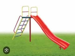 straight iron slide for outdoor and indoor play area