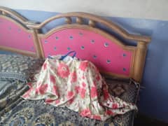 wooden bed urgent sale