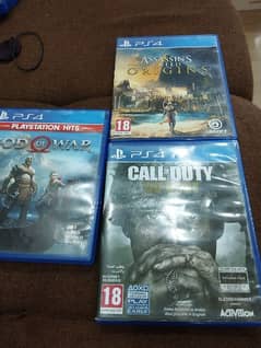 Assassin's Creed Origins, Call of Duty WWII, God of War