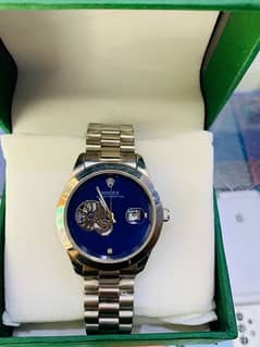 Rolex Chain watches with blue dial