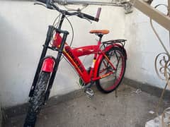 Red roman bicycle
