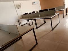 Full office furniture for sale with partition