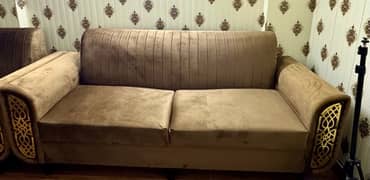 Turkish Velvet 5 Seater Sofa Set