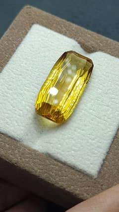 Natural Gold Citrine stone Original gemstone golden pukhraj real