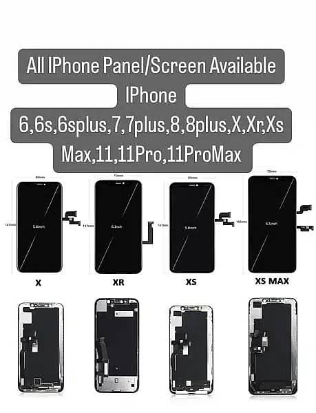 iPHONE PANEL / Screen / true tone 6 7 plus 8 plus X Xs Max 11 pro max 0