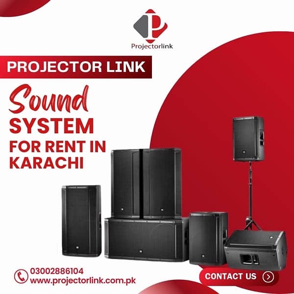 Rent Projectors SMD Screens and Sound Systems on rent in karachi 14