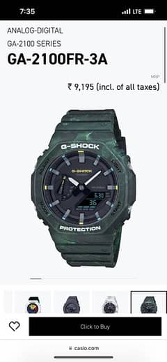 Casio G-Shock GA-2100FR-3A