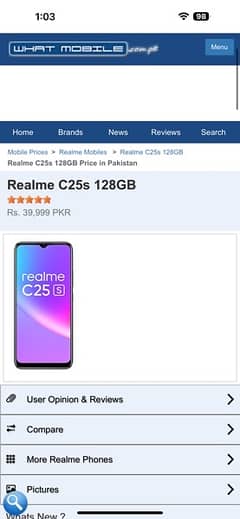 realme c25s 128gb complete box