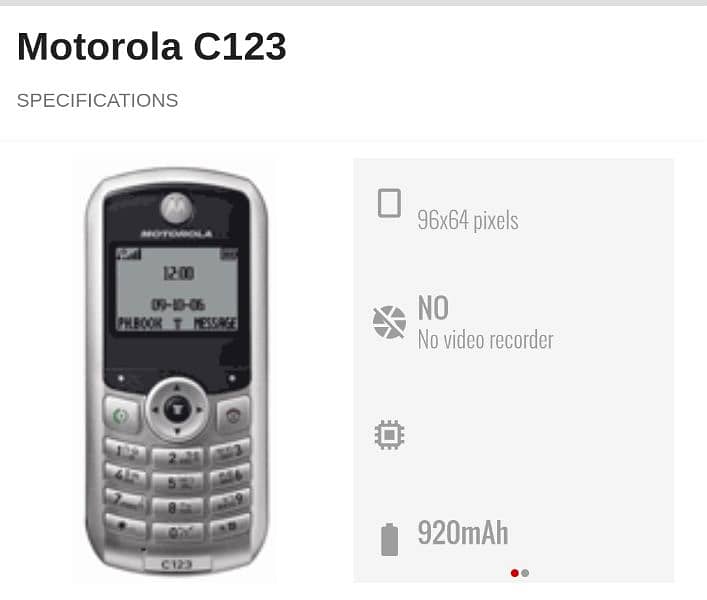 Motorola C123 Antique 0