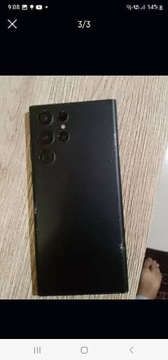 S22 ultra with minor dot on front camera and back glass is broken