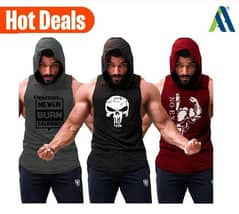 men's stitched gym tanks pack of 3  with free delivery