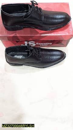 Men's Formal Leather Plain Shoes With Delivery