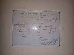 WhiteBoard For sale. used but fresh