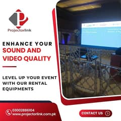 Rent Projectors, SMD Screens, and Sound Systems for events