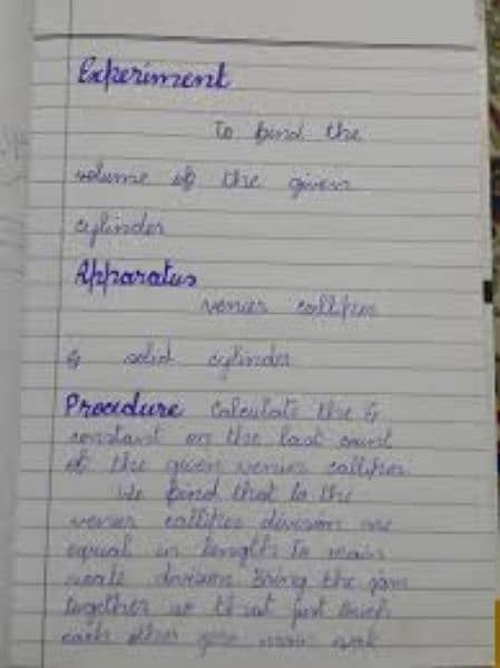 hand written assignments 6