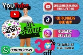 social media all services available tik Tok follower view likes