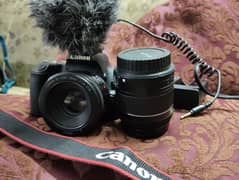 Canon 200D DSLR with 50mm portrait lens