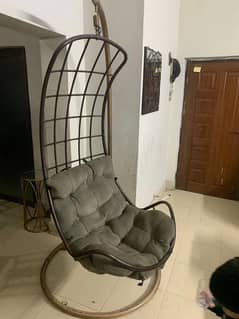 rarely used swing along with mattress