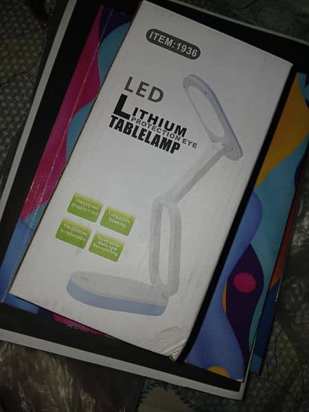 Portable 3W 5V LED Rechargeable Table Lamp FA-1936 0