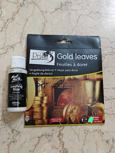 Gold leaves and Glue 0