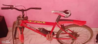 Red sports cycle hai