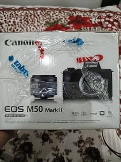 Canon M50 Mark II Mirror less Original MBM warranty Card