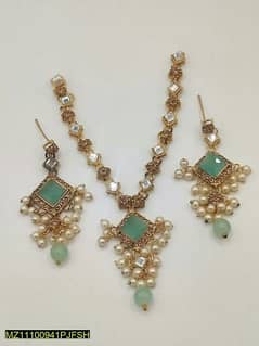 elegant zircon stone necklace set