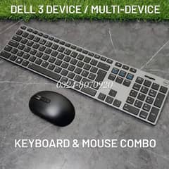 Dell 3 Device Multi-device k717 m527 Bluetooth Wireless Keyboard Mouse