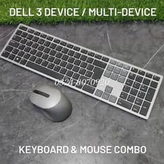 Dell KM7321 MS5320 3 Device Multi-device Wireless Bluetooth Keyboard