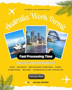 Work Visa Available For Australia, Romania, Serbia & Portugal