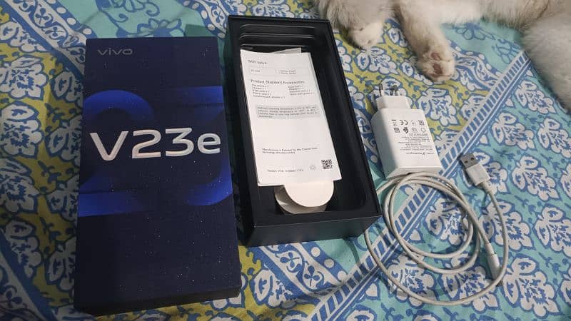 vivo v23e 12gb 256gb With Box And Original Charger And Data Cable 0