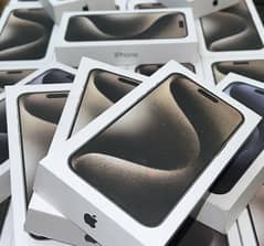 iPhone 15 Pro Max 256 Gb Natural Titanium Physical Dual Sim Box Pack