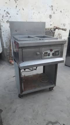Shawarma stand and zinger + chips fryer for sale
