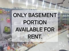 Basement portion 15 marla available for rent.