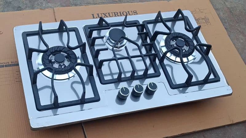 3 burner hob 31" 2