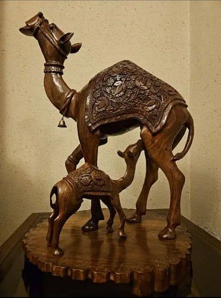 Wooden camel decoration. 0